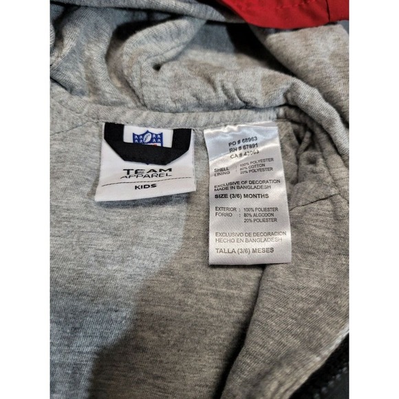 Arizona Cardinals NFL Team Apparel Kids 3/6 Months Tracksuit Outfit Set - Picture 8 of 9